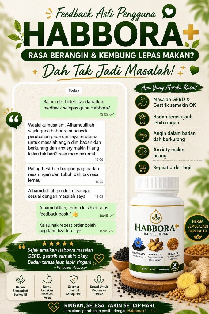 Maklum balas pelanggan Habbora+