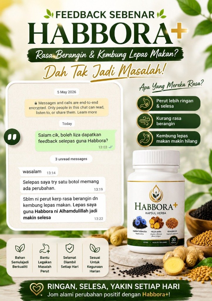 Maklum balas pelanggan Habbora+